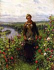 A Maid in Her Garden by Daniel Ridgway Knight